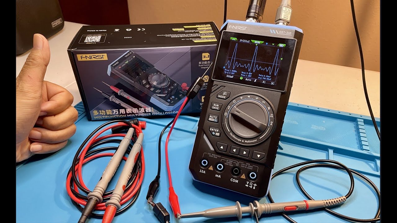Review FNIRSI DST-210 3IN1 Oscilloscope, Function Generator, & Multimeter #fnirsi #ad