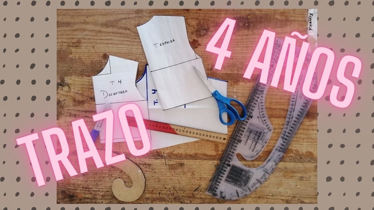 Trazo delantero, espalda y manga 4 años