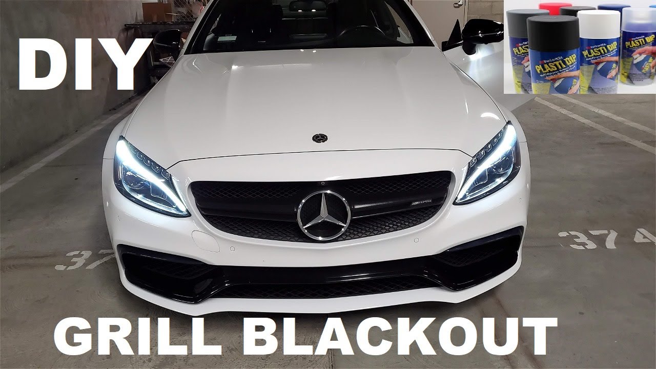 HOW TO DIY PLASTIDIP AMG GRILL! (W205 C63)