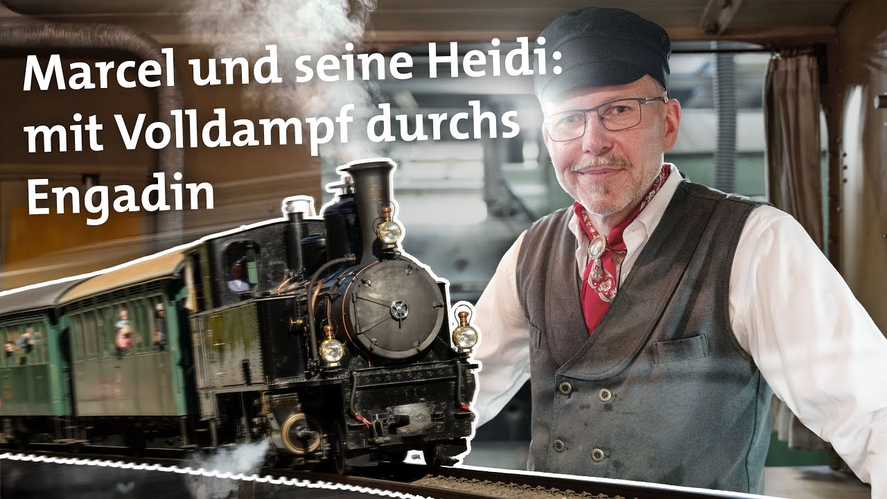 Mit Lokomotivführer Marcel auf Dampffahrt im Engadin