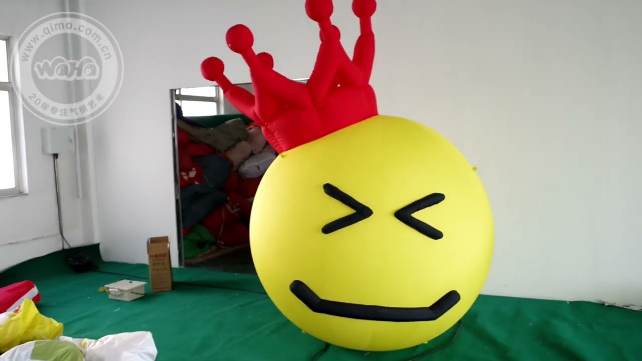 High quality giant inflatable smiling face balloon for advertising