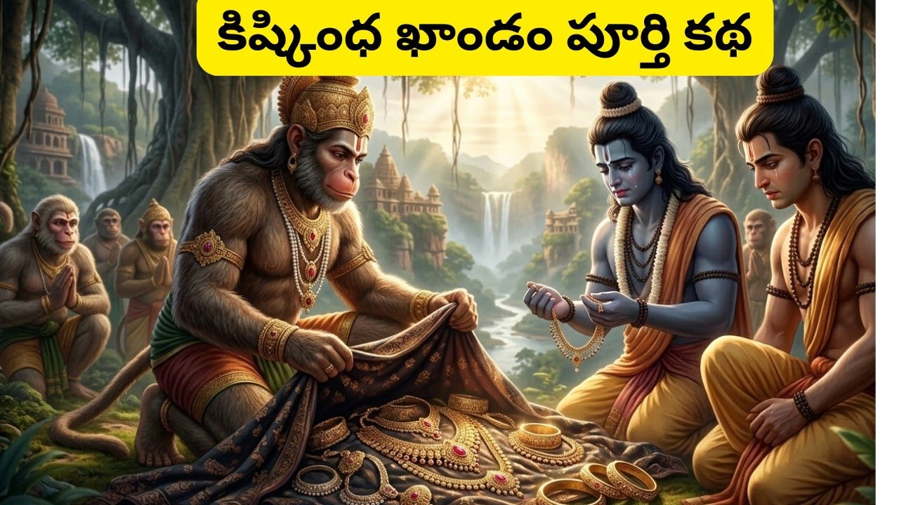 హనుమంతుడు రాముడిని మొదటిసారి ఎలా కలిసాడు? | కిష్కింధ ఖాండం l వాలి – సుగ్రీవ యుద్ధం | రామాయణం