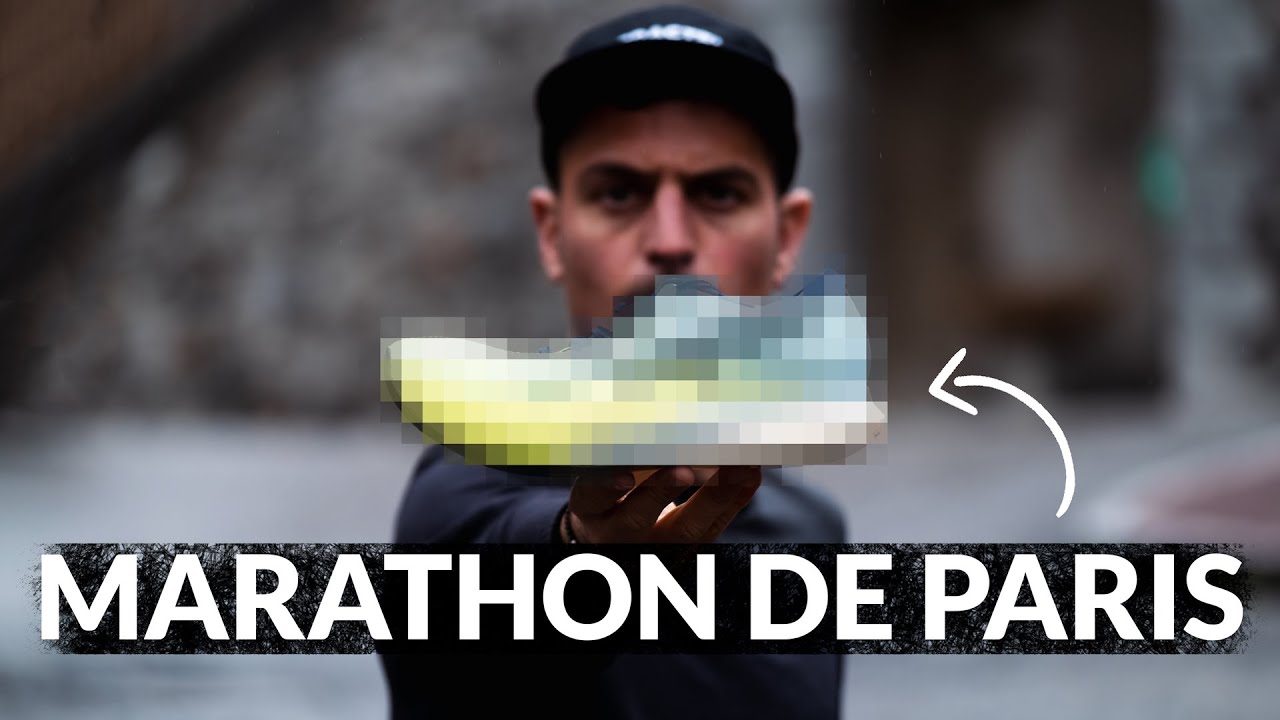 Ma chaussure pour le Marathon de Paris.