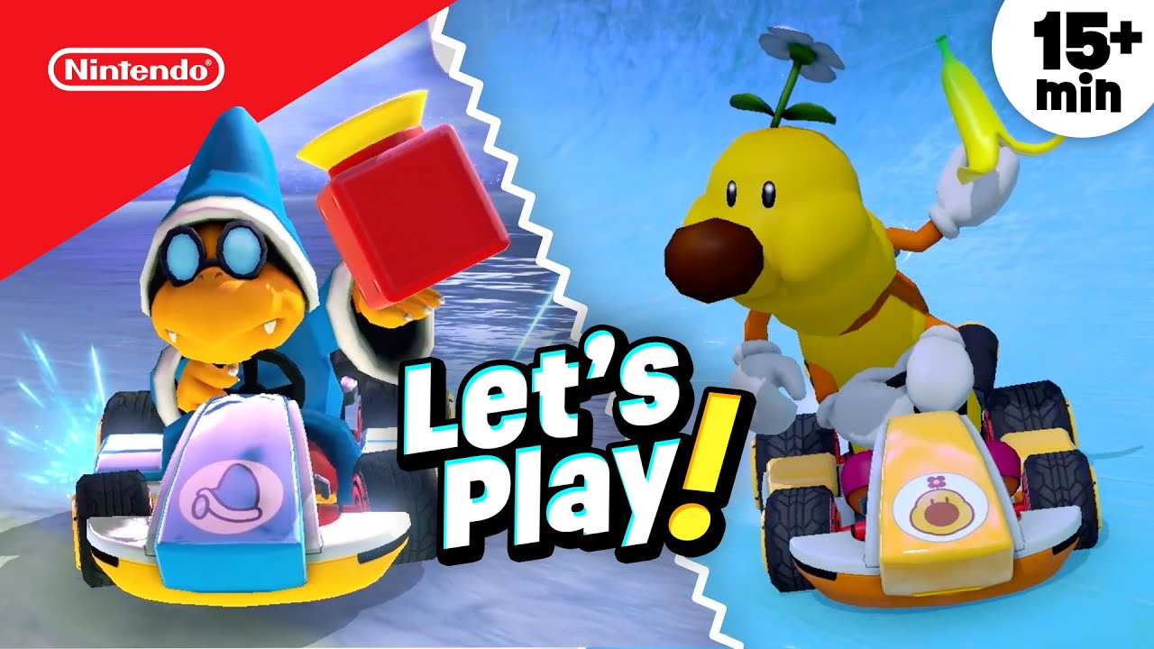 Brother vs Sister 😲 Mario Kart 8 Deluxe Winter Themed Races ☃️❄️| @playnintendo
