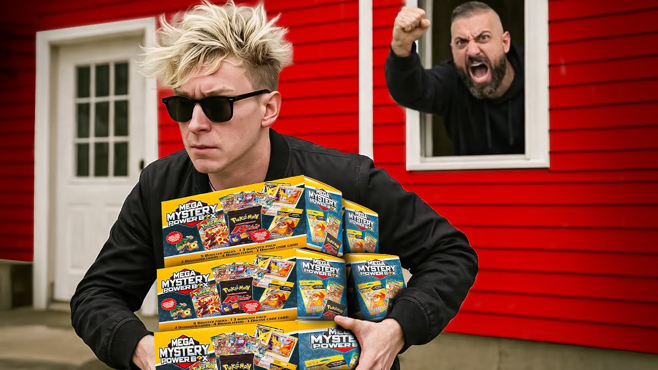 I Stole Mega Mystery Power Boxes From PokeRev's House!