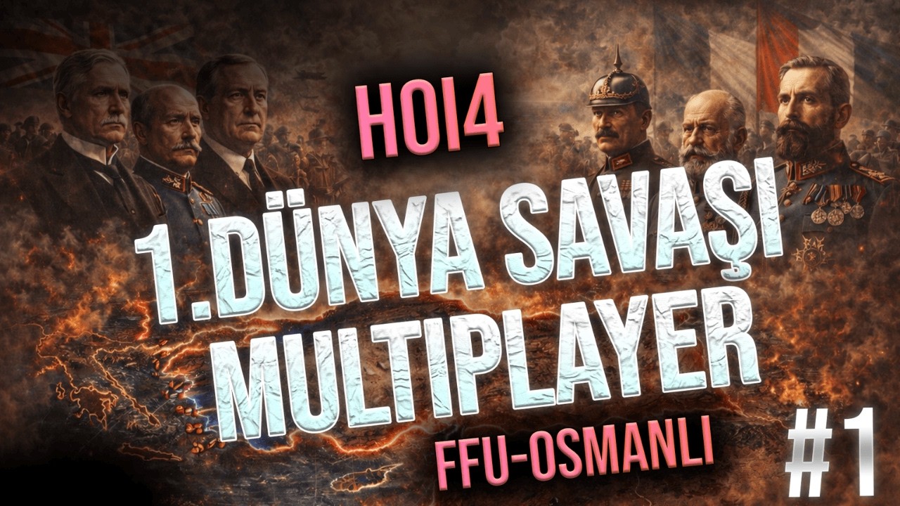1.D&Uuml;NYA SAVAŞI MULTIPLAYER | Hearts of Iron 4 - GREAT WAR FFU  | OSMANLI #1