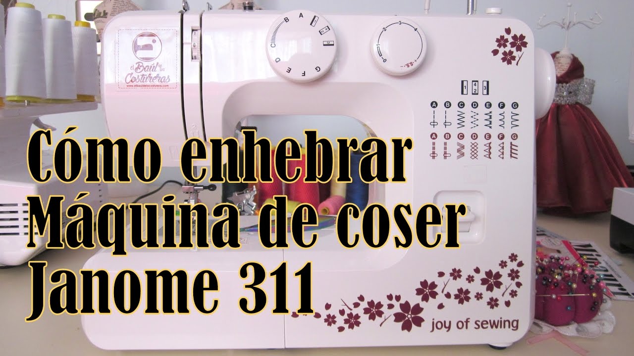 Cómo enhebrar máquina de coser Janome 311, 1008, 2008, SewMini, 11706