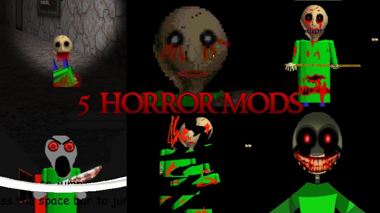 Scary Baldi's | 5 Horror Mods in Baldi's Basics