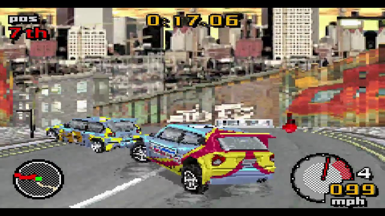 Top Gear Rally 頂級拉力賽車(GBA) - Amateur League World 6 Urban Thruway Stage 1-3