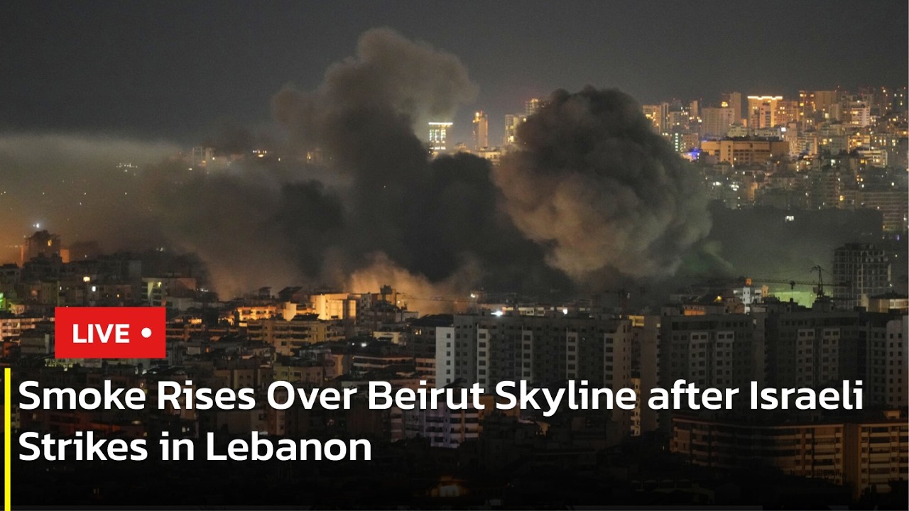 🔴 LIVE: View of Beirut skyline after Israeli Strikes in Lebanon | AC13