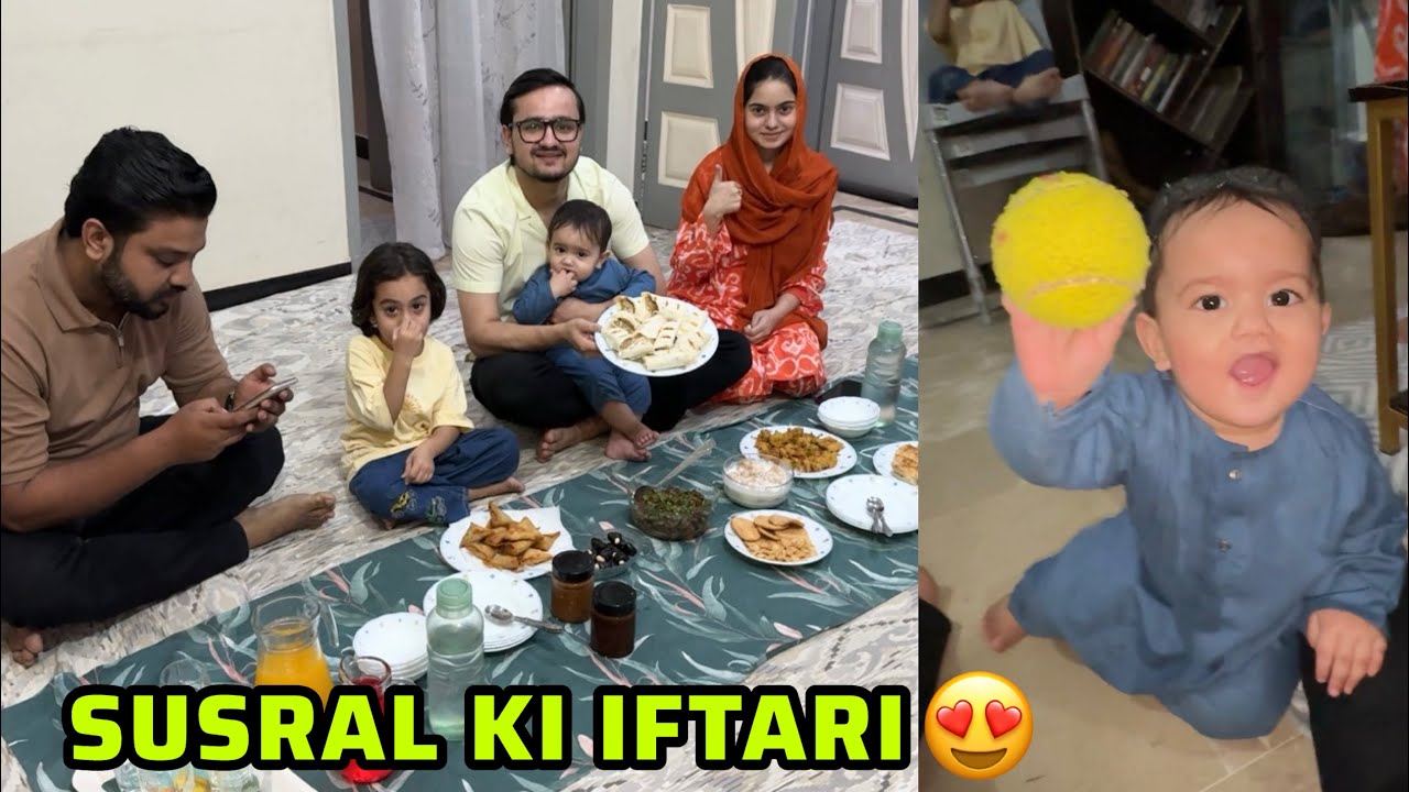 Iftari ki dawat par sara parhaiz toor diya😂kabeer ko sidhi baccha bana diya😍