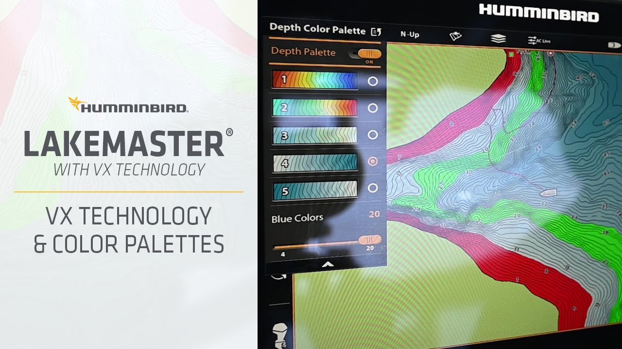 LakeMaster VX Technology & Depth Color Palettes | Humminbird