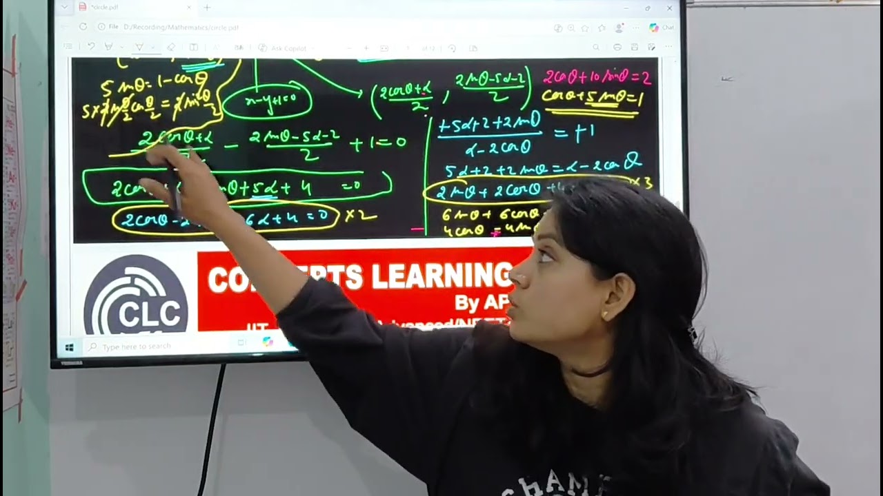 JEE 2026 January session Mathematics Topicwise discussion:  CIRCLE part 3