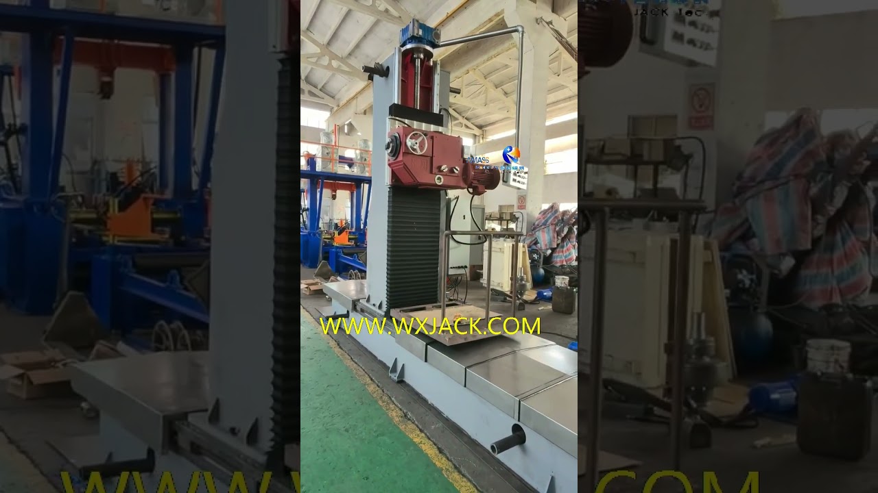 Idle Run on Wuxi JACK DX1525 Steel Metal Structure Beam End Face Milling Machine