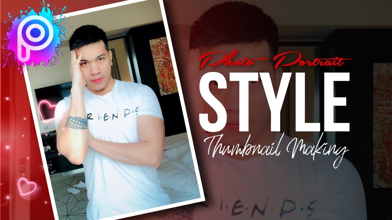 How to make thumbnail for youtube videos using Phone |Photo portrait thumbnail  style