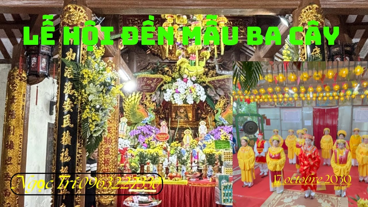 Lễ hội đền Mẫu Ba Cây năm bính Ngọ 2026