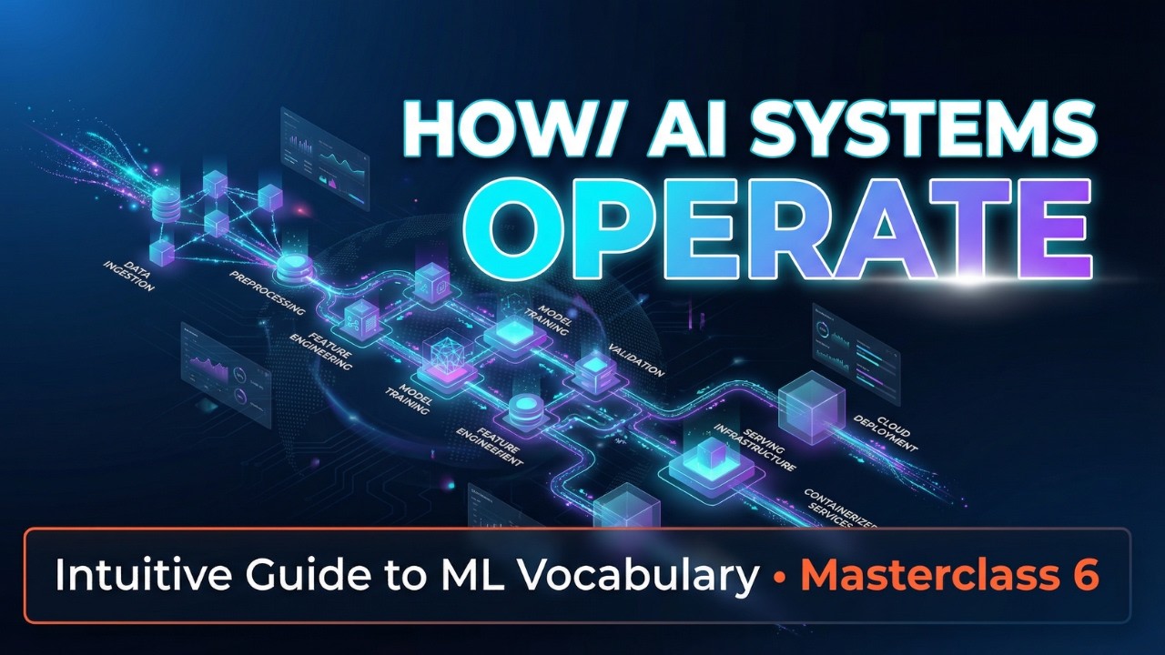 How AI Systems OPERATE | Intuitive Guide to ML Vocabulary (Masterclass 6) | AI concepts made simple