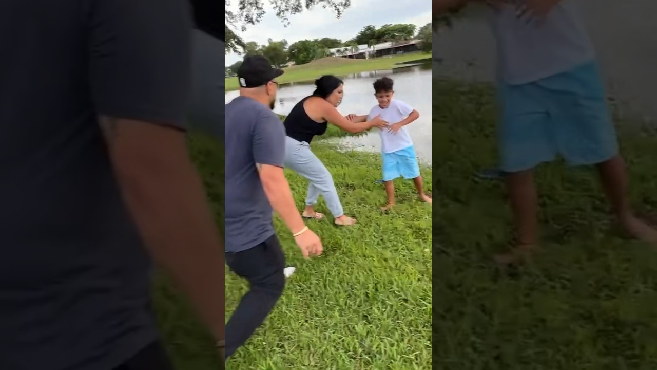 Son gets bit by an alligator and this happens #shorts
