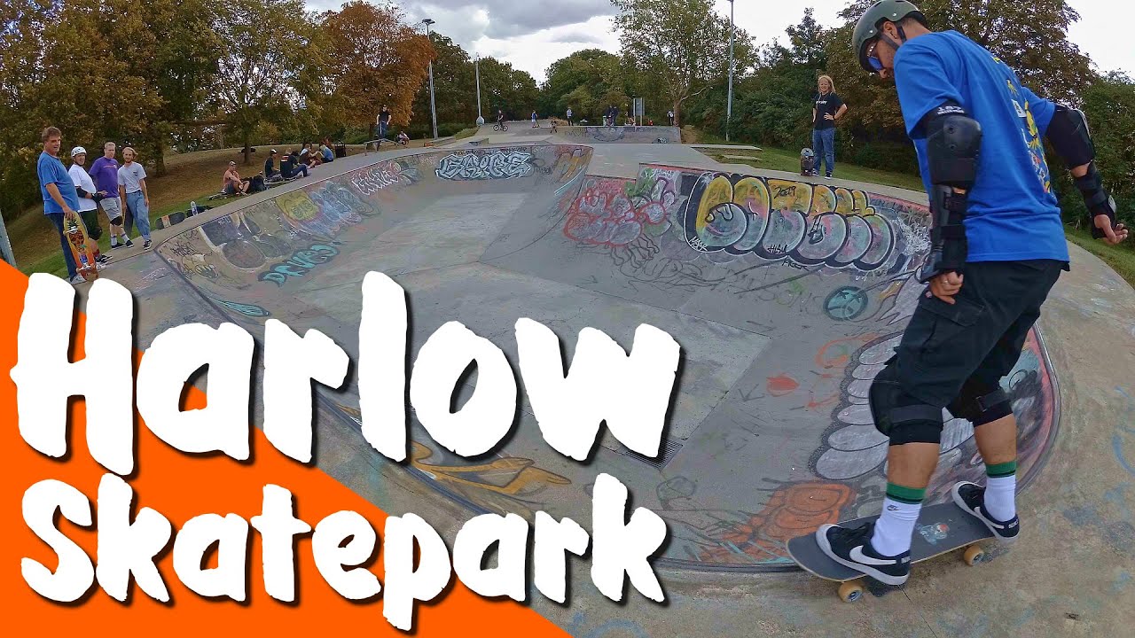 Harlow Skatepark Bowl Skating - 1st Sept 2019