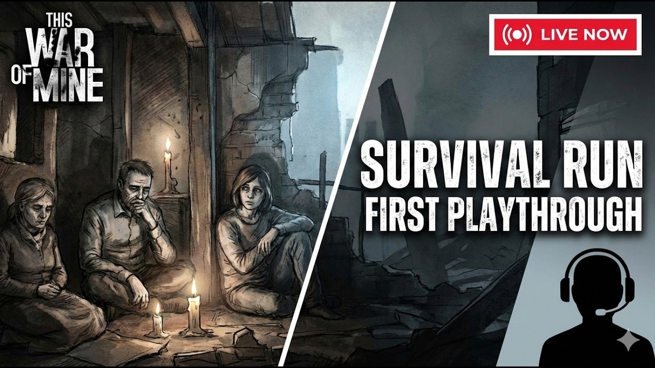 Surviving the Siege: This War of Mine (First Time Playthrough/Live)