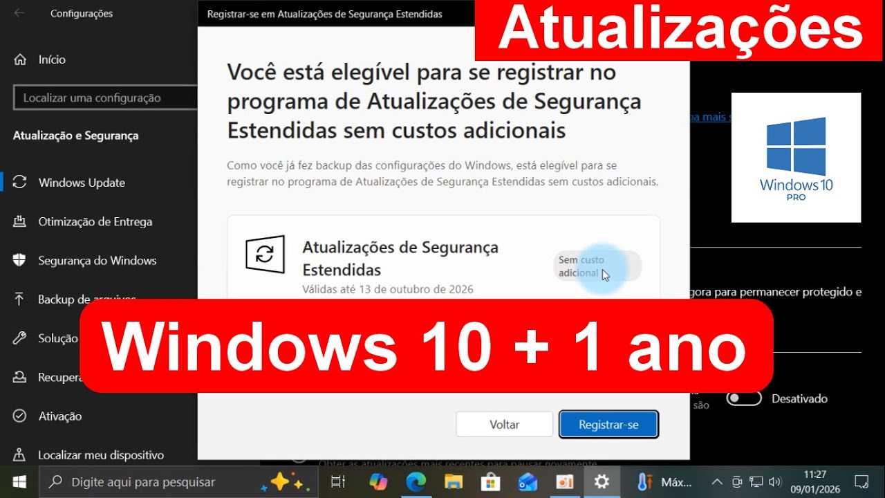 Adeus Windows 11. Windows 10 por mais 1 ano com atualizações da Microsoft Gratuitamente