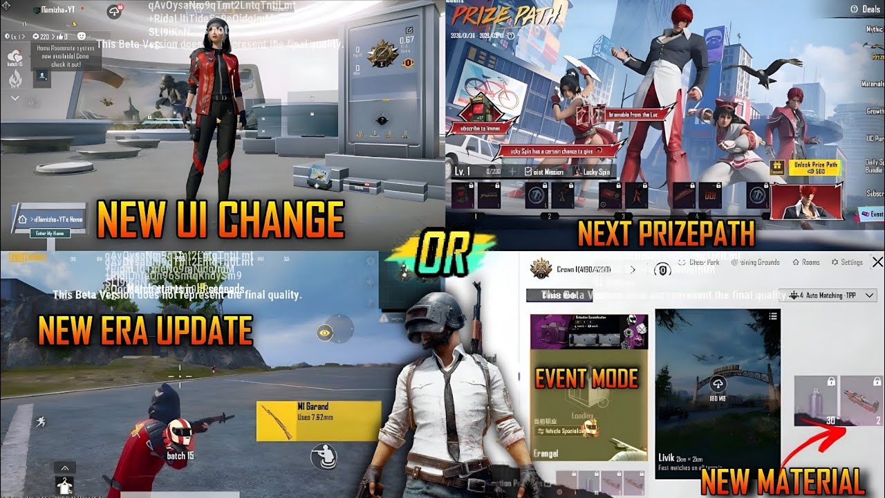 PUBG Mobile 4.3 New UI Update 😱 | New Era Theme Mode | Next Prize Path | M1 Sniper New Material