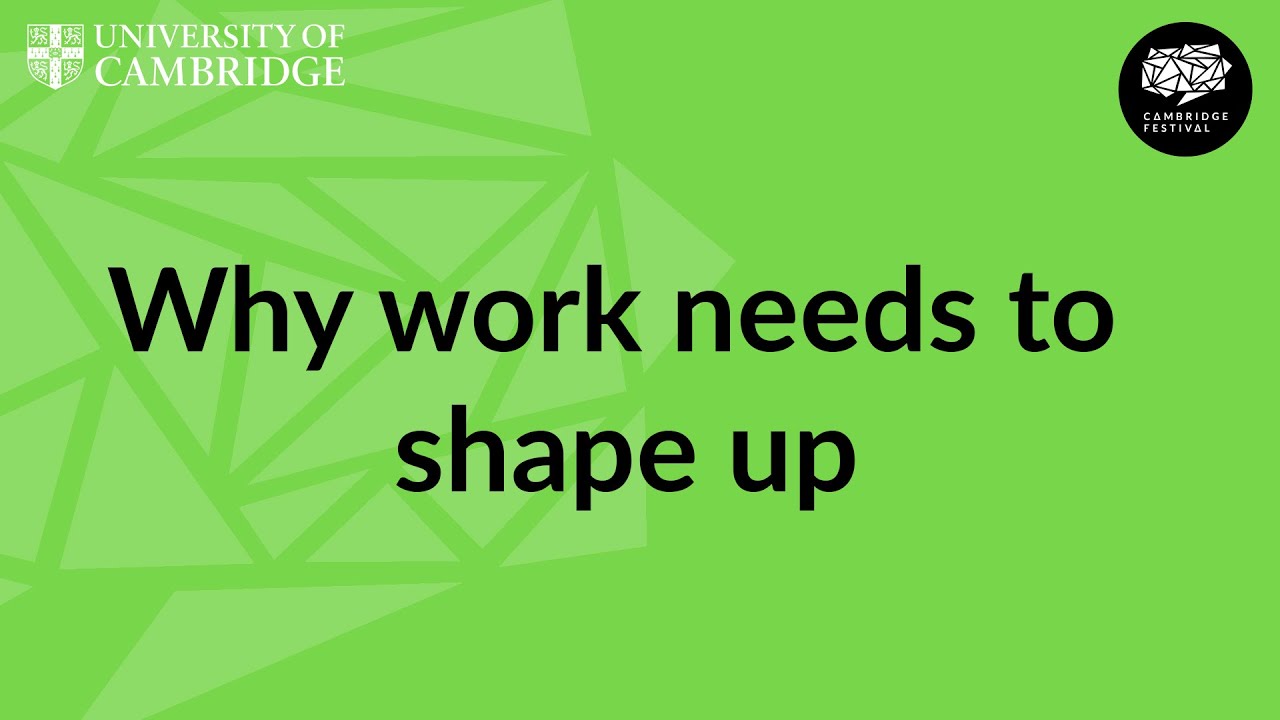 Why work needs to shape up: Redesigning jobs for better employee wellbeing.