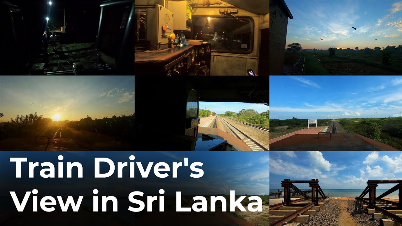Colombo to Talaimannar Night Mail Train Journey inside Engine Cabin in Sri Lanka