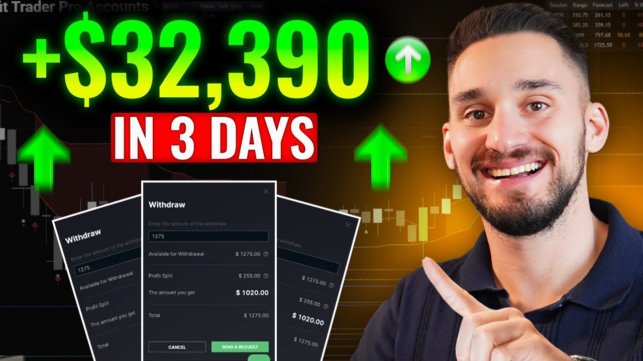 +32 390 долларов за 3 дня на счетах Take Profit Trader Pro
