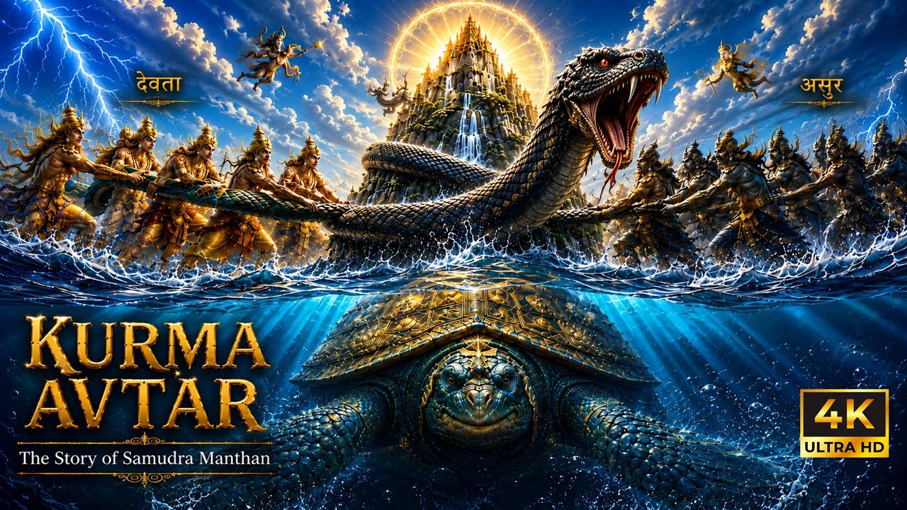 Kurma Avtar : The Story of Samudra Manthan. ||  Mohini Avtar || 4k Cinematic Short Film || 