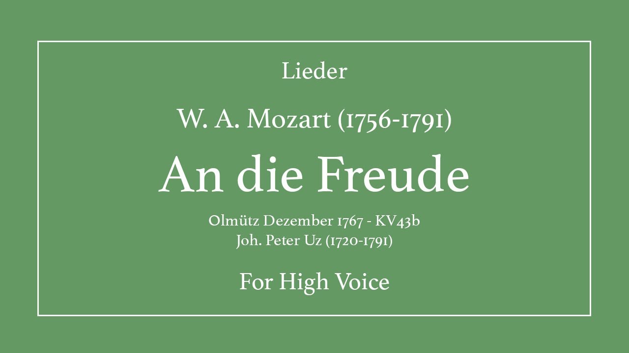 An die Freude - Mozart - High