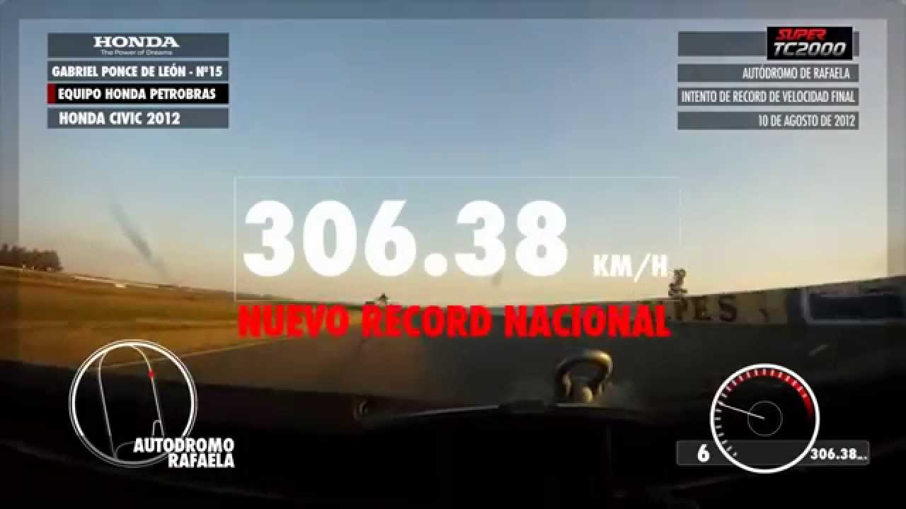 STC2000 Rafaela | R&eacute;cord Argentino de Velocidad Final - Gabriel Ponce de Le&oacute;n Honda Civic #15