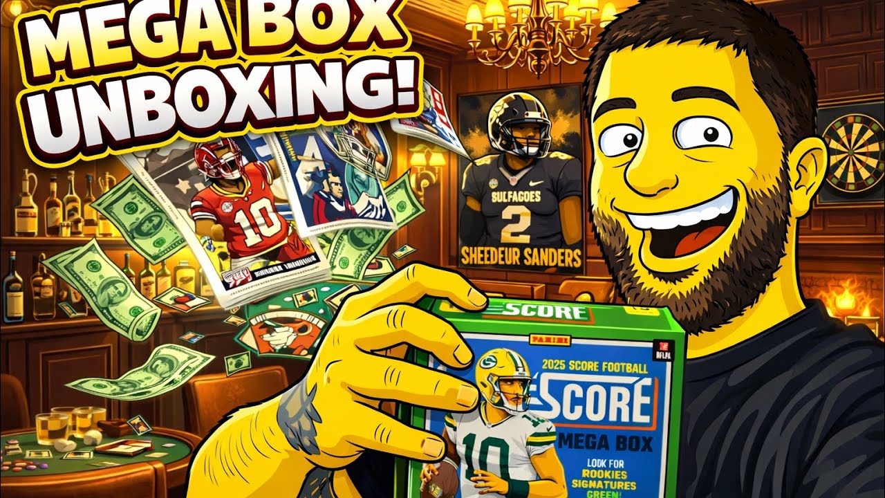 2025 SCORE MEGA BOX UNBOXING… DID I PULL A MONSTER?! 💰🏈