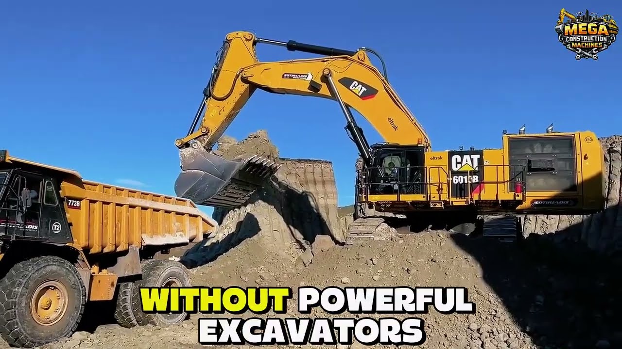 Massive Cat 6015B Excavator Loading Huge Mining Trucks | Heavy Mining Work
