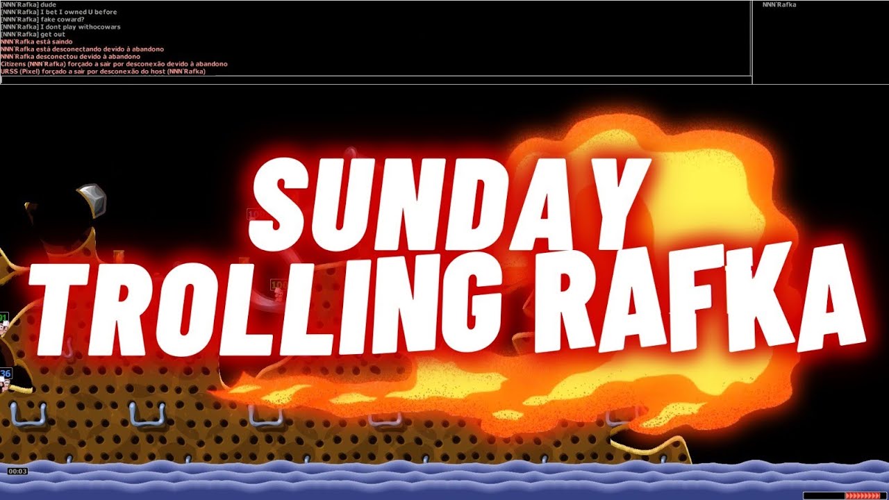 Sunday Trolling Rafka (PART 2) Worms Armageddon Online