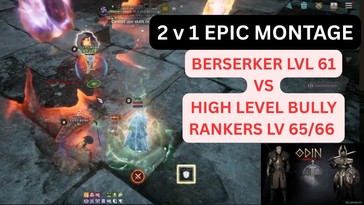 ODIN VALHALLA | 2 v 1 PVP DEFENDER VS HIGH LEVEL RANKERS