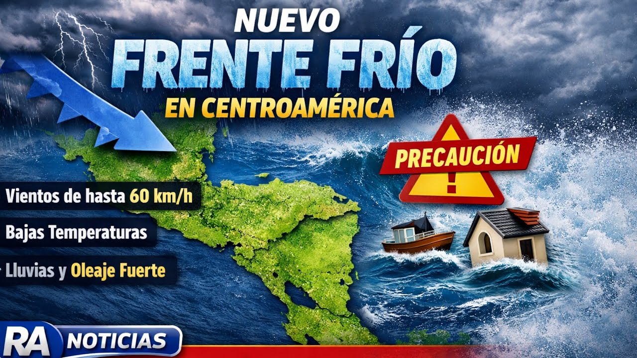 🚨 ALERTA🚨🌬️ NUEVO FRENTE FRÍO INGRESA A CENTROAMÉRICA ❄️🌬️🍃 #pronosticodeltiempo #tormenta