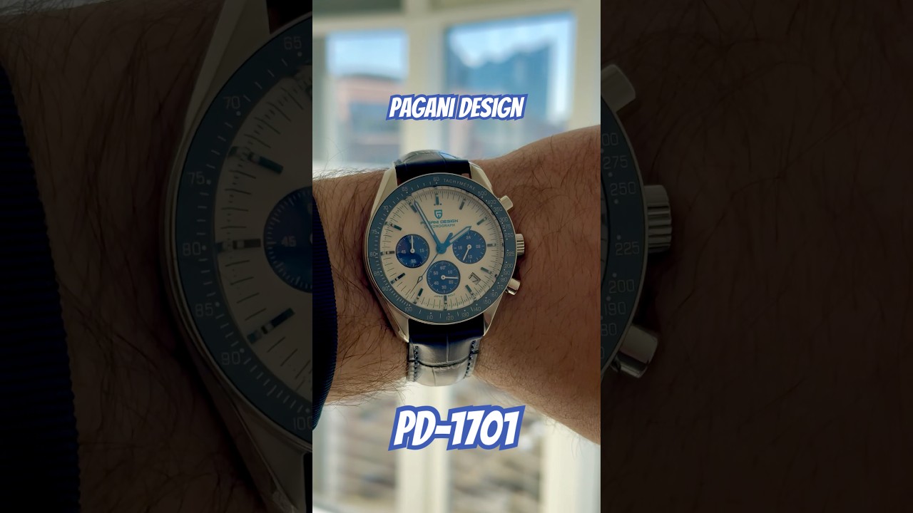 Pagani Design PD-1701 on blue Leatherstrap #paganidesign #paganidesignwatches #paganidesignpd1701