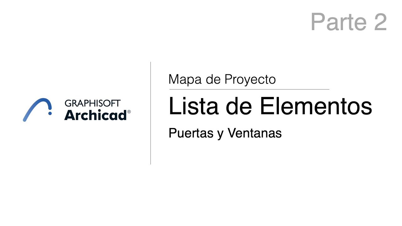 Listado de Puertas y Ventanas Archicad  (Video 2)