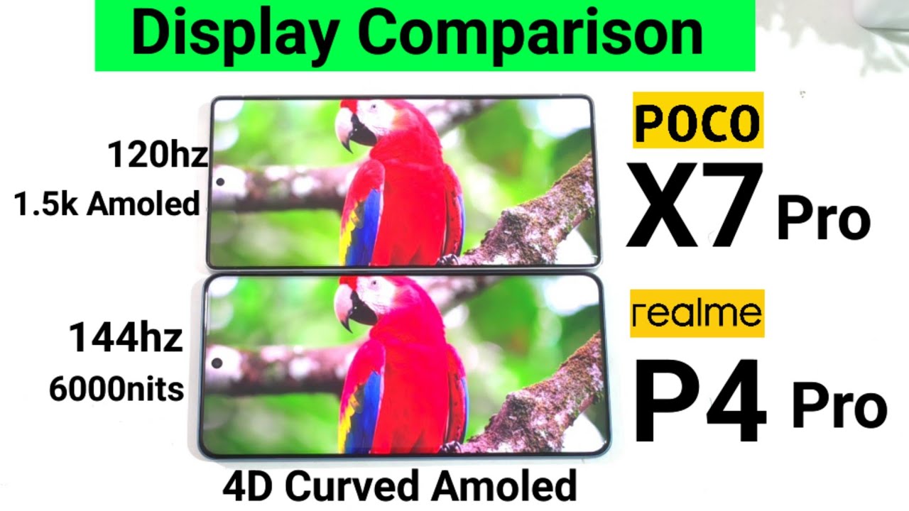 POCO X7 Pro vs Realme P4 Pro Display Which is Best in 2026🔥🔥🔥