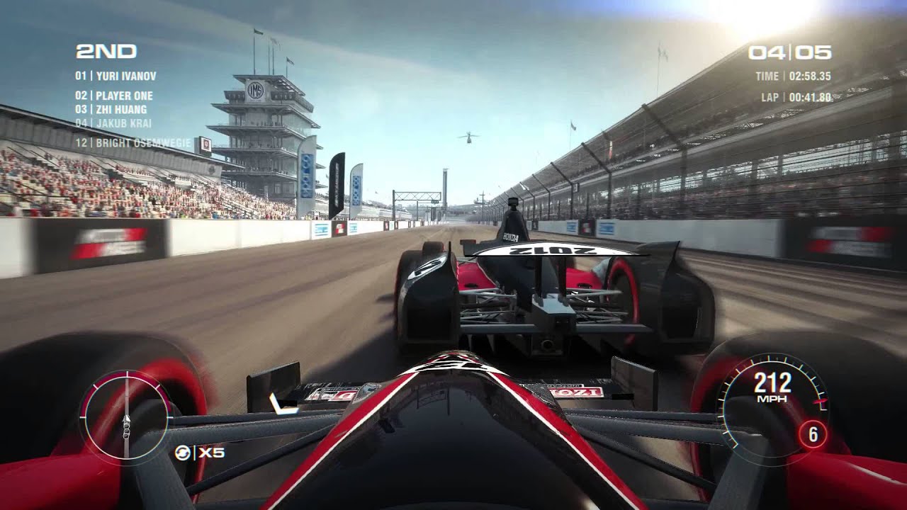 [1080p] GRID 2: Dallara IndyCar @ Indianapolis (5 Laps, PC)