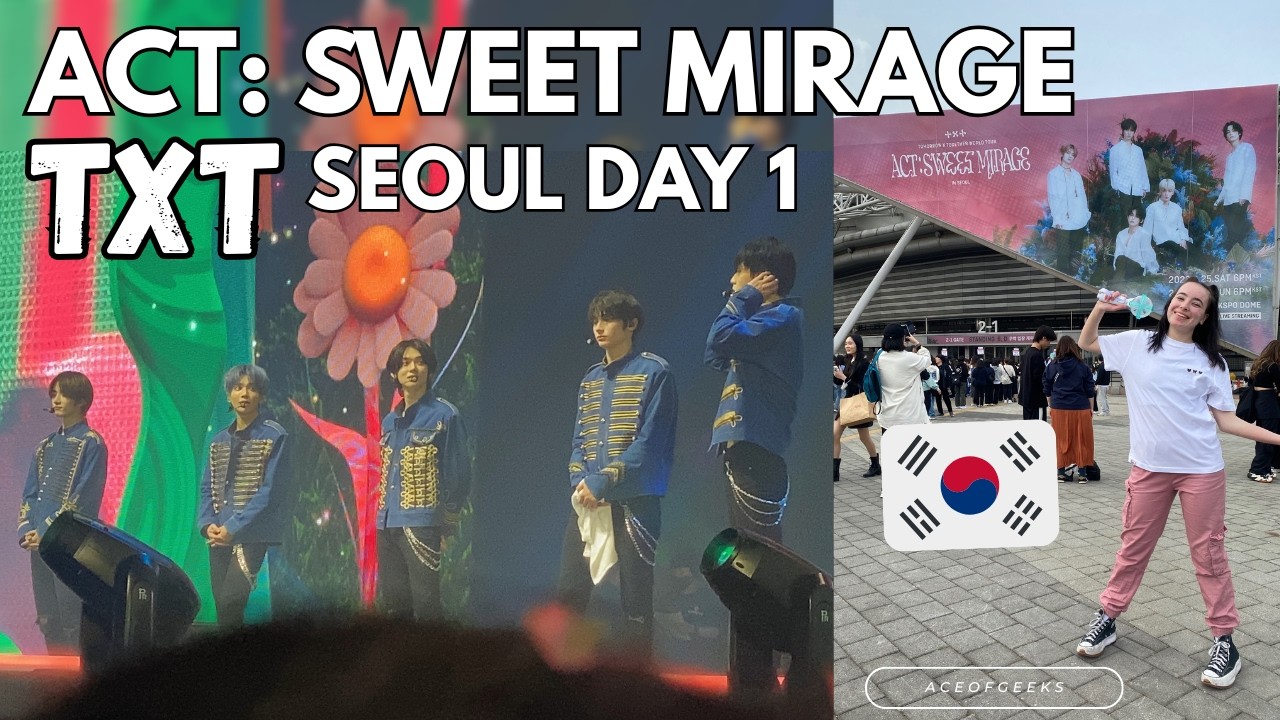 I was SO close to TXT at their concert in SEOUL!