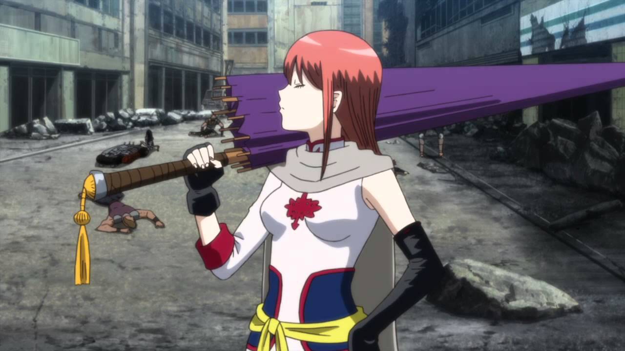 Gintama The Movie Kagura and Shinpachi (Kanketsuhen Yorozuya yo Eien Nare)