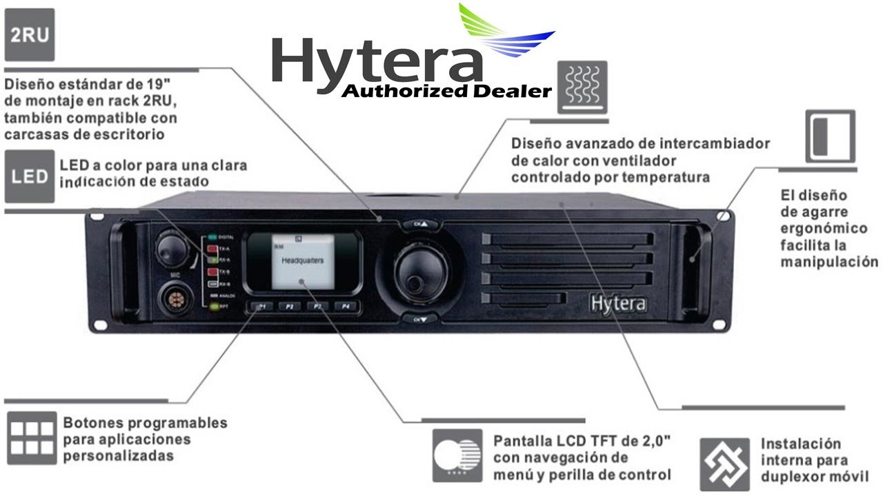 Repetidora Hytera Digital Modelo RD986 Unboxing Bien Explicado [1080p 60Fps]