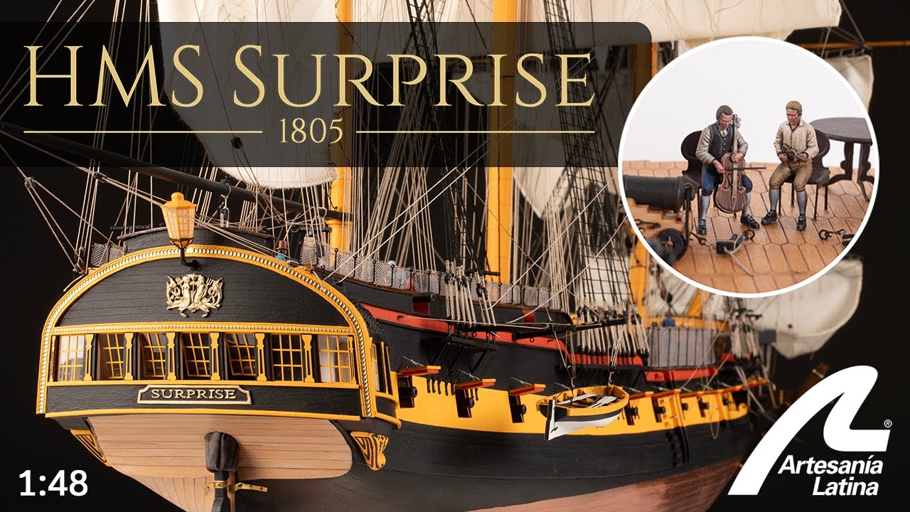 HMS SURPRISE от Master and Commander — 100% новая модель в масштабе 1:48 — ARTESANIA LATINA, арти...