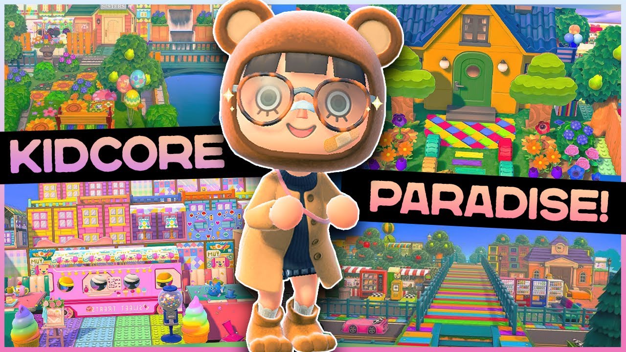 The MOST COLORFUL KIDCORE Island EVER? 🎨 | ACNH Island Tour