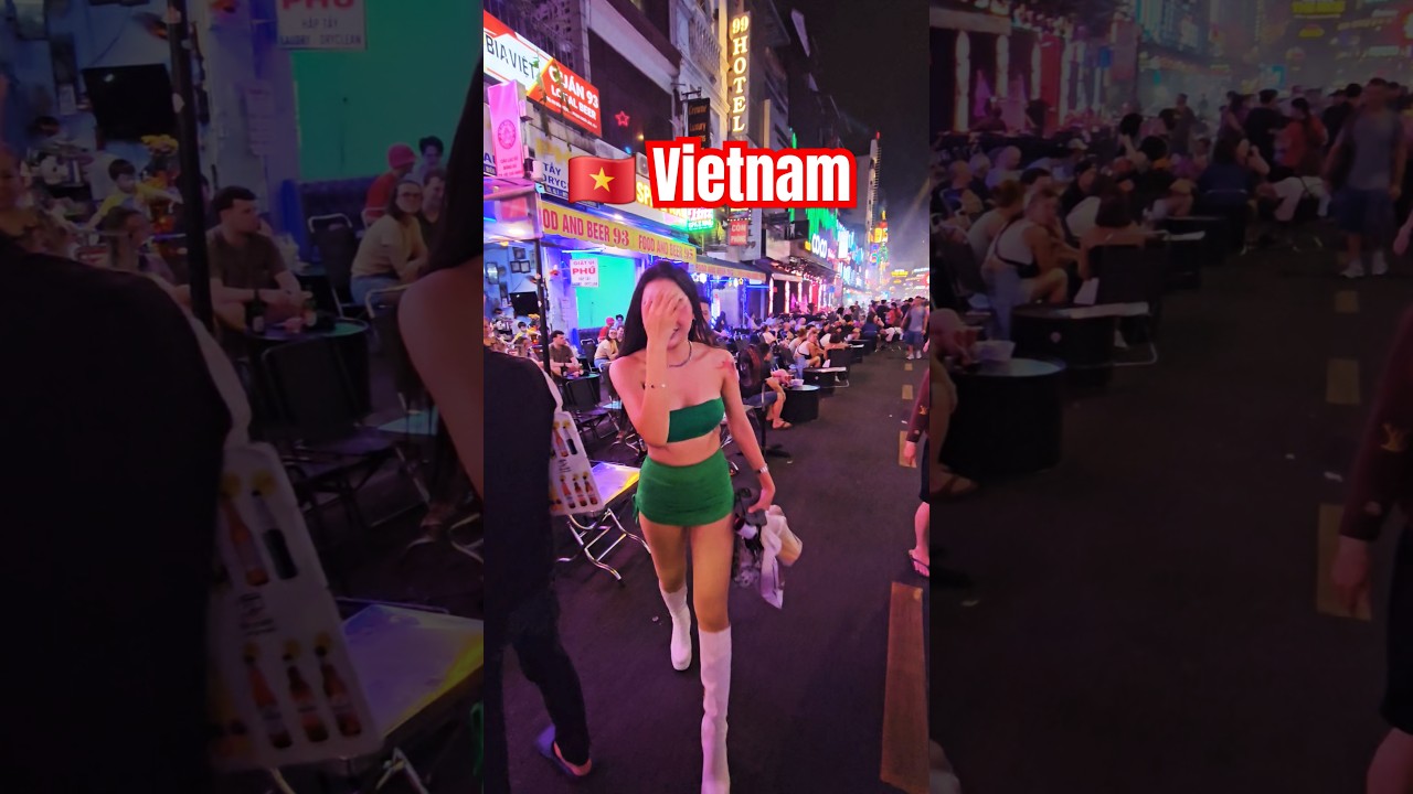 Famous Bui Vien walking street Saigon, Vietnam 2025