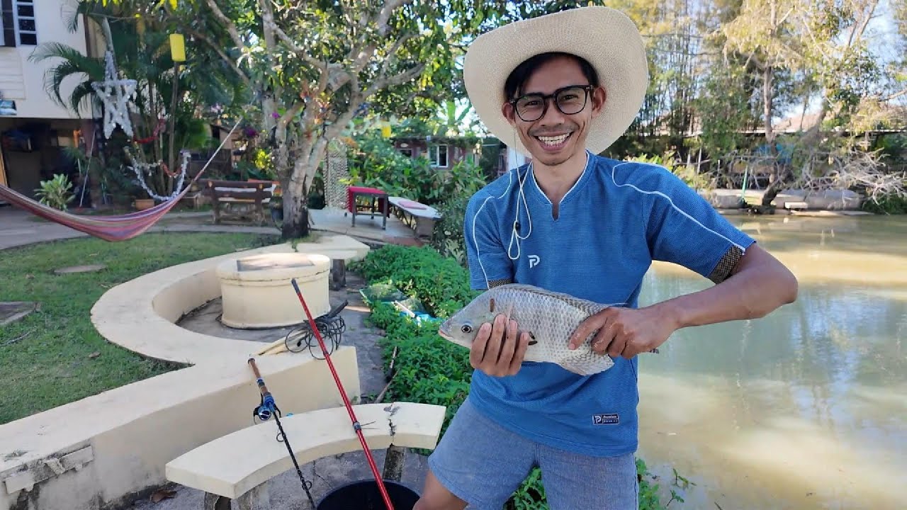 I bought a fishing rod for the first time and tried fishing  for a day🎣