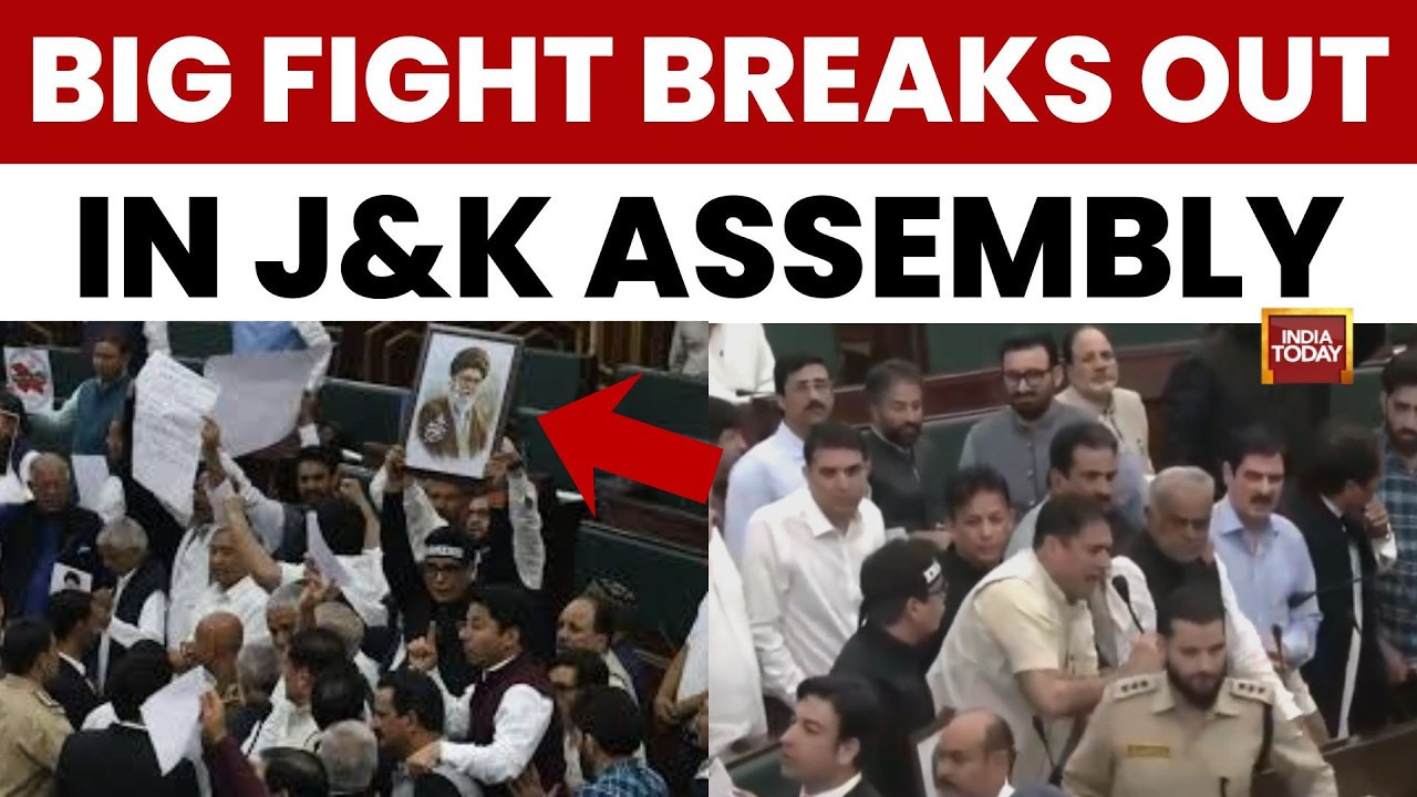 J&K Assembly Erupts as NC, PDP MLAs Protest Over West Asia War, BJP Walks Out | India Today