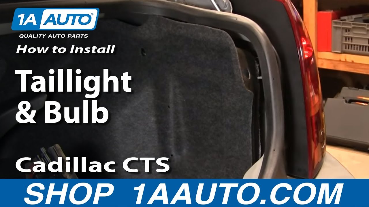 How To Replace Taillight and Bulb 04-07 Cadillac CTS